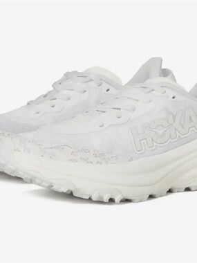 Hoka Men’s Speedgoat 6 size 8.5 All-White Trail Running Shoes